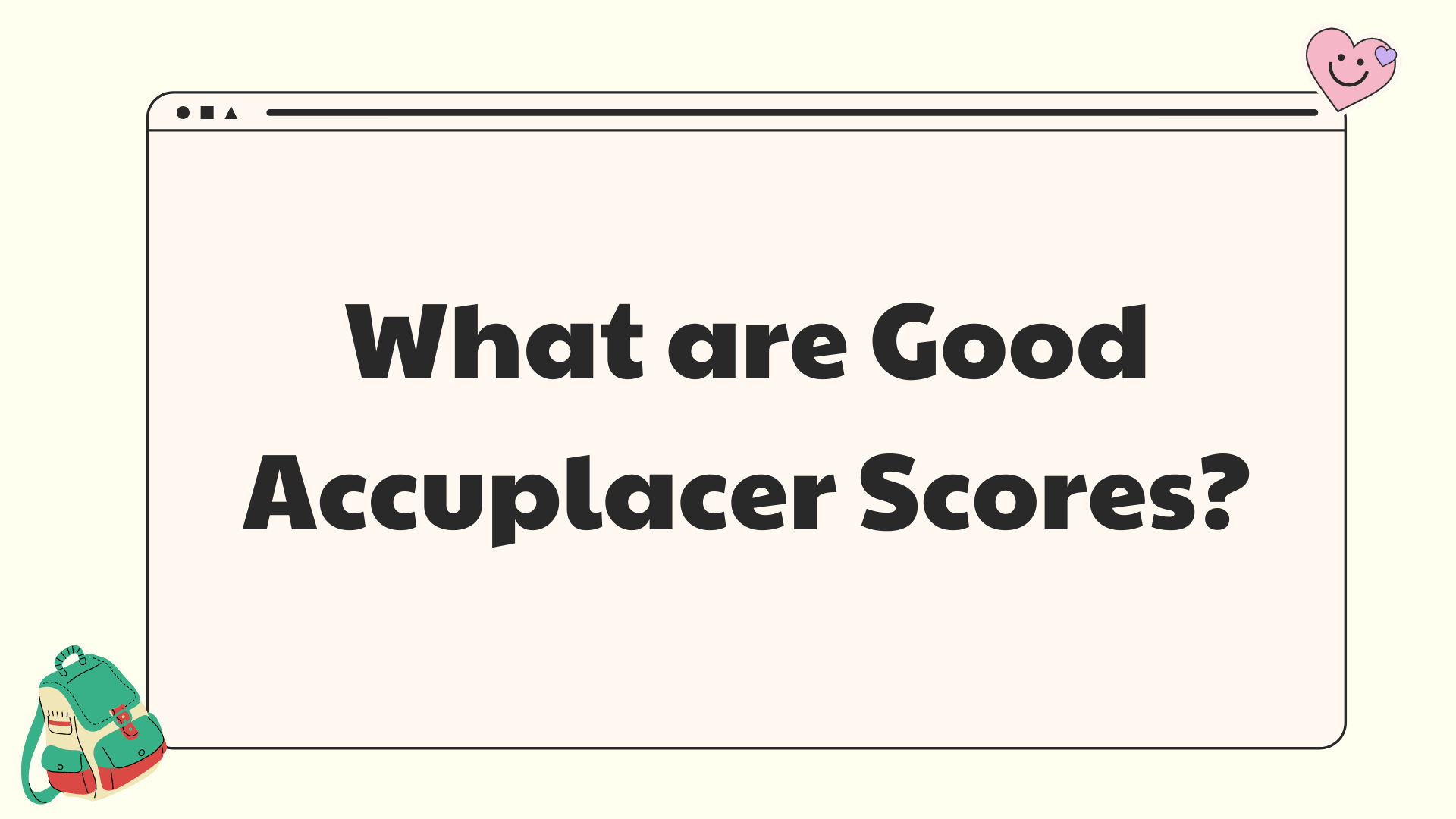 Accuplacer scores